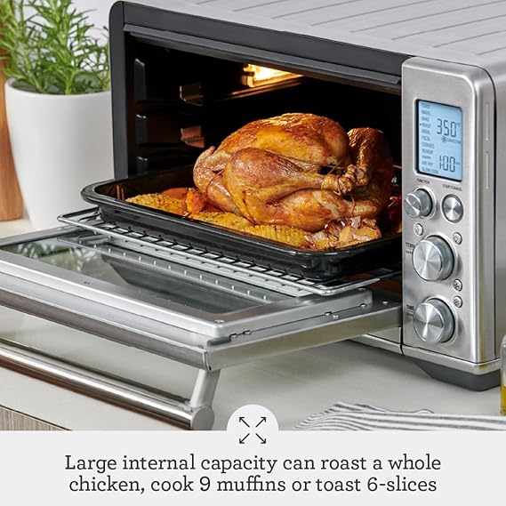 Breville BOV860OLT Smart Oven Air Fryer, Olive Tapenade | Bake, toast, broil and more with countertop oven's 11 cooking functions | Convection setting reduces cook time by up to 30%
