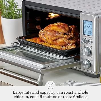 Breville BOV860OLT Smart Oven Air Fryer, Olive Tapenade | Bake, toast, broil and more with countertop oven's 11 cooking functions | Convection setting reduces cook time by up to 30%