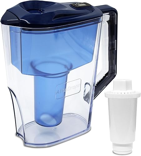 Jarra de agua, jarra de agua alcalina, jarra de agua alcalina, sistema de filtración de ionizador de 7 etapas para purificar y aumentar los niveles disponible en Yaxa Colombia