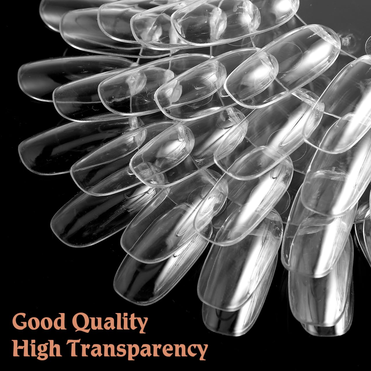 OULII Nuancier Ongles Rond Transparent 50 Pièces 5,12x4,33In – Présentoir Clair pour Tester & Organiser Vernis, Gel UV – Pratique Salon & Maison
