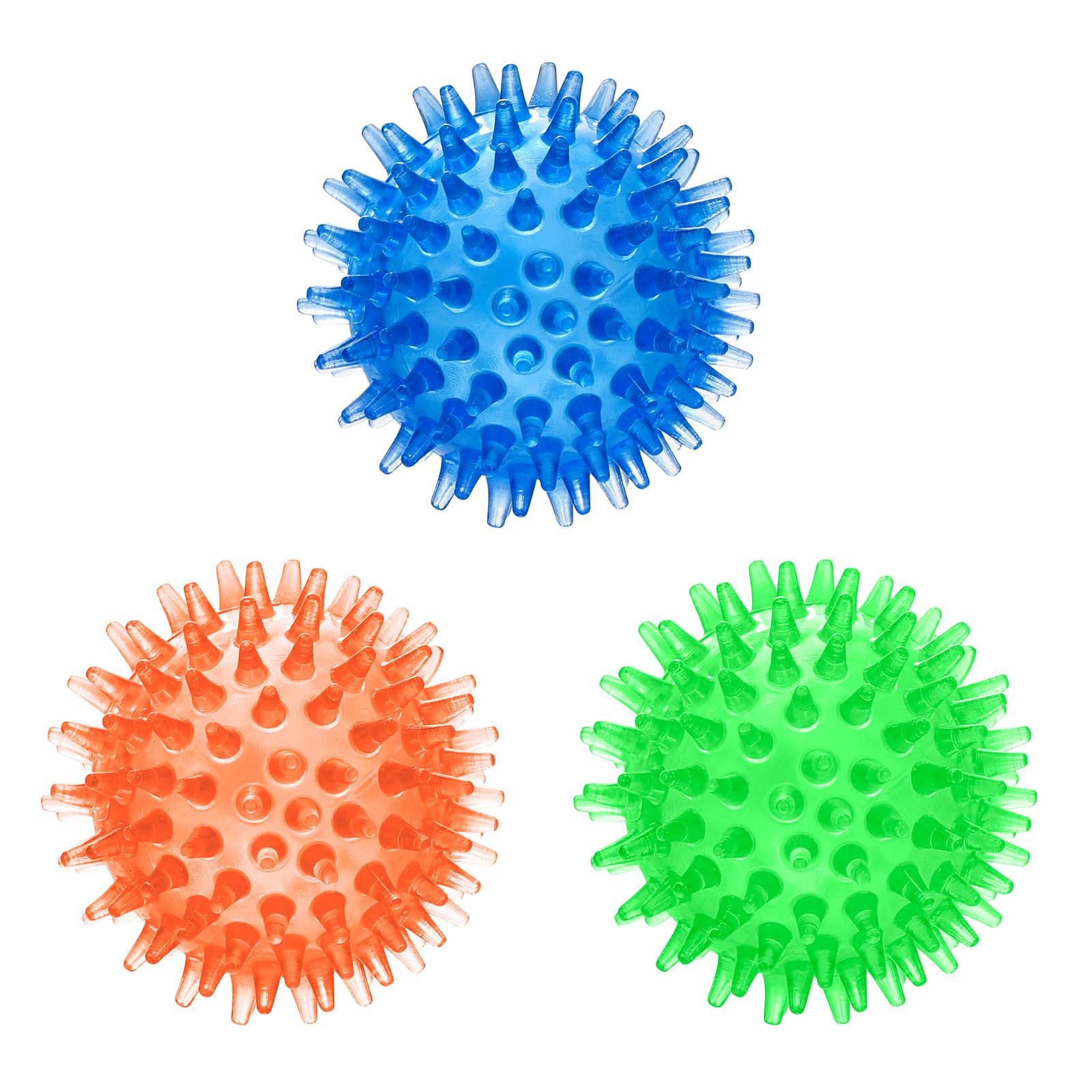 YSQEVN Pelota de Juguete para Perros con Sonido Pelota para Perros Chirriantes para Perros Pequeños Medianos y Perros Grandes 6.5 cm 3 Piezas