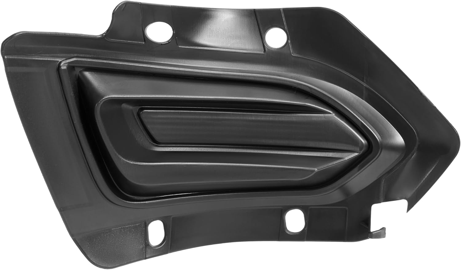 HECASA Left Fog Light Bezel Compatible with 2016-2017 Chevy Chevrolet Equinox L/LS Front Bumper Fog Lamp Cover Trim Textured Black Plastic (PP+TD20) - Driver Side