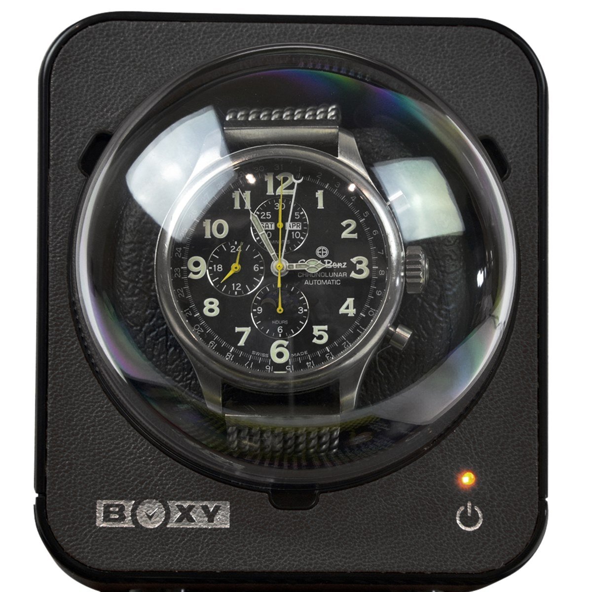Boxy Fancy Uhrenbeweger schwarz PRO1 mit Netzadapter