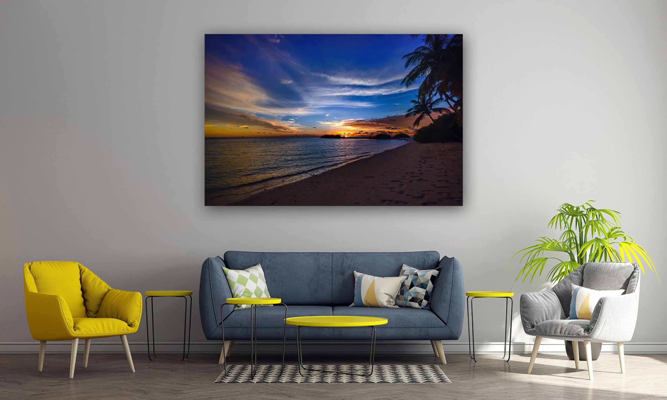 Amazon.com: NHLDZYH Seascape Canvas Prints - Beach Scenery