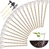 18 Pack Electroculture Plant Stakes, Electroculture Copper Gardening Antennas, High-Efficiency Electroculture Gardening Copper Coil for Enhanced Growth, Eco-Friendly Garden Solution 13.8 in