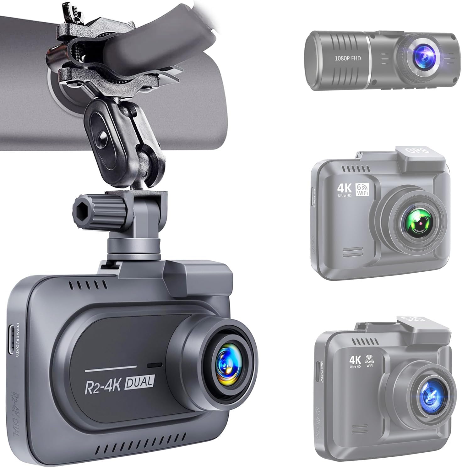 Dash Cam Mount for Rove R2-4K,R2-4K Pro, R2-4K Dual, Falcon F170,Z-Edge,Old Shark,YI,Kdlinks X1,VANTRUE and Most Dash Camera and Car Camera
