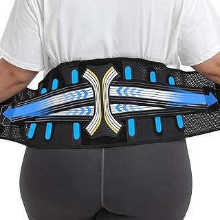 DIKEXI Back Brace for Lower Back Pain, Decompression Lumbar Support Belt with 3D Lumbar Pad for Men/Women Pain Relief from...