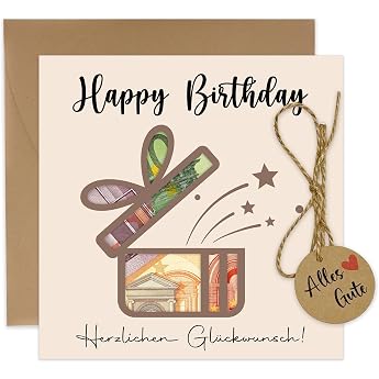 JOYEASE Birthday Money Gifts Packaging with Birthday Card Envelopes Original Money Card Birthday