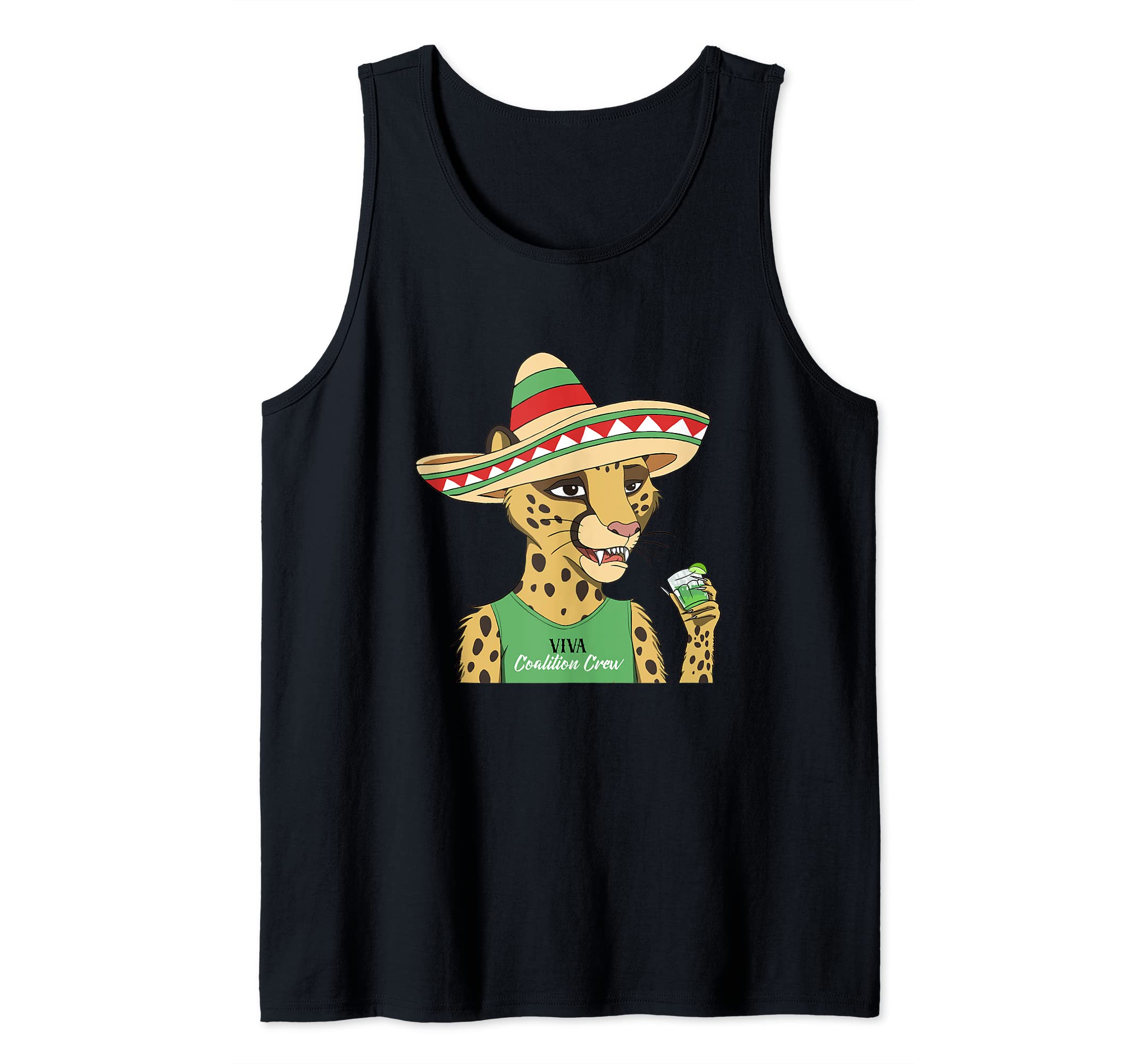 niftynikaViva Coalition Crew Cheetah With Sombrero Tank Top