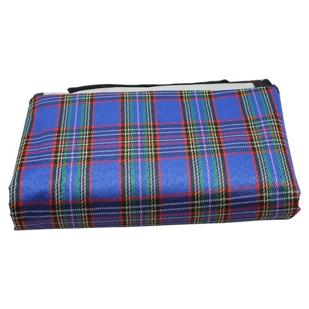ADVENTURE PEAKS® 150X200CM 100% WATERPROOF PVC BACKED PICNIC RUG FESTIVAL OR BEACH BLANKET RANDOM COLOURS
