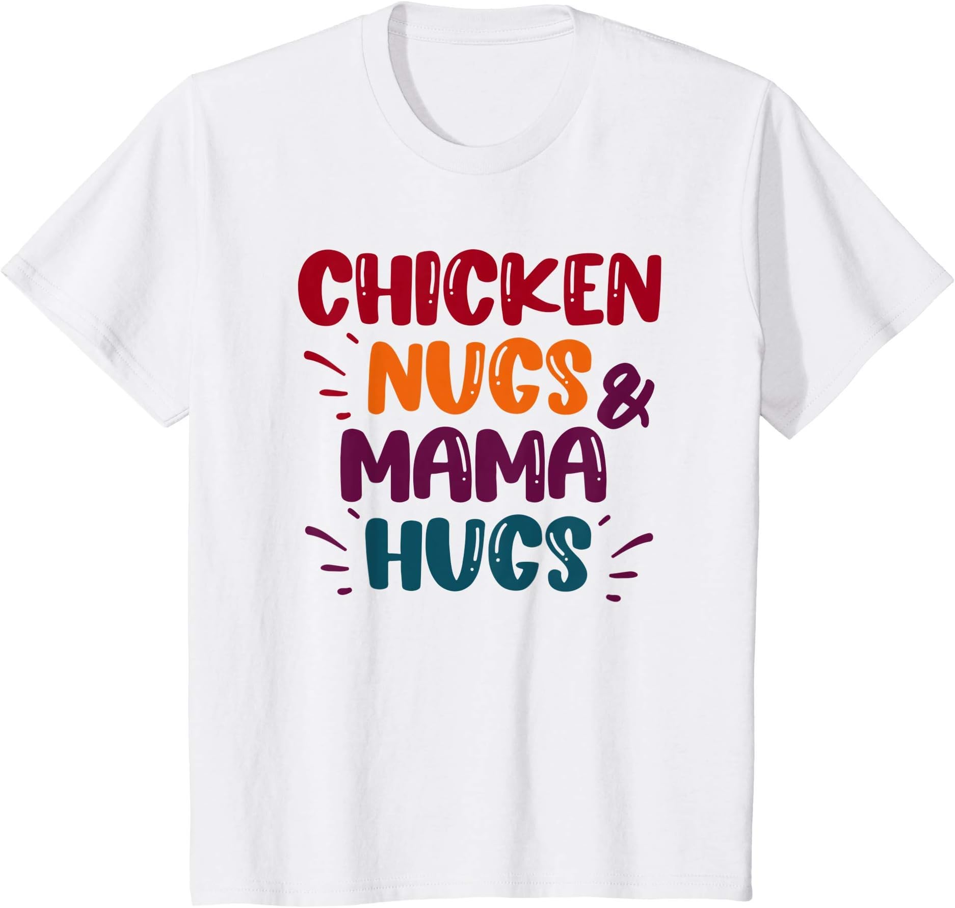 Kids Chicken Nuggets Humor Gifts 2.0Youth Kids Chicken Nugs And Mama Hugs Shirt T-ShirtOEKO-TEX STANDARD 100