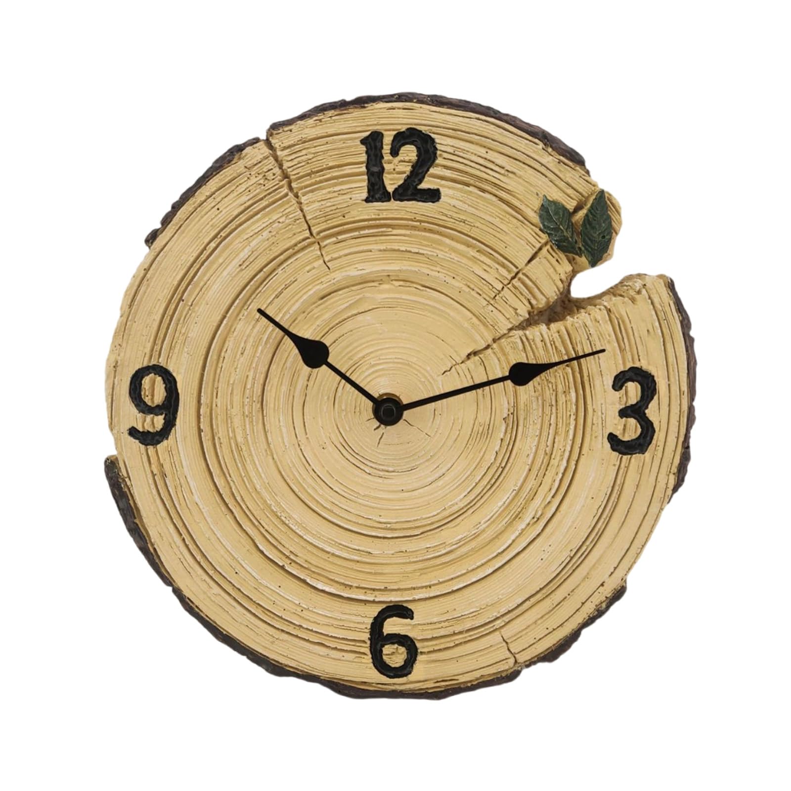 Kalttoy Rustics Wall Clock Resin Clock Time Display Quiet NonTicking for Home Decoration for Campers and Hikers Rustics Wall