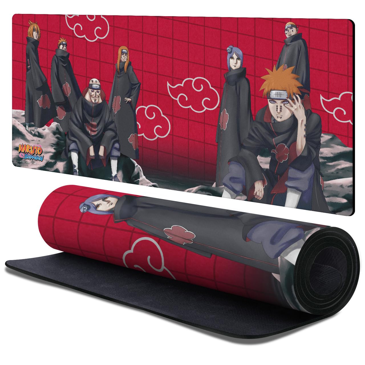 Head Case Designs Officially Licensed Naruto Shippuden Pain and Konan Graphic Art 37.4 x 15.75 x 0.16 inches (900 x 400 mm) - XL Gaming Office Desk PC Keyboard Mouse Mat Pad