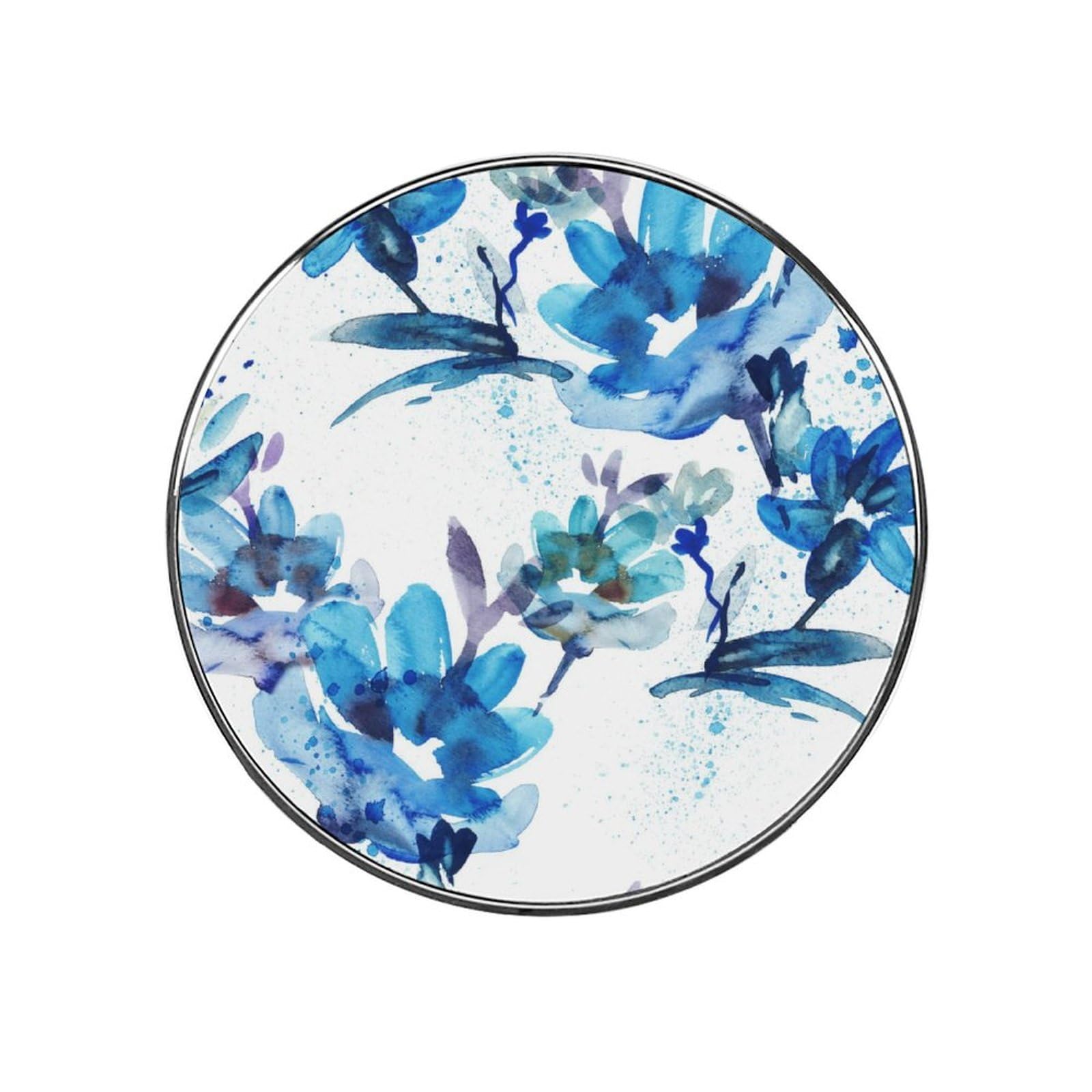 Blue Flowers Refrigerator Magnet Decorative Fridge Sticker For Kitchen Office Home Décor
