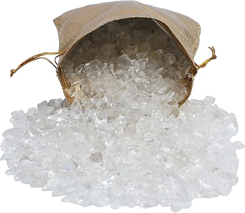 Miniatura 8 de ZAICUS Chips de cristal de cuarzo transparente para brujería, más de 1000 quilates, chips de cristal curativo naturales con forma irregular para