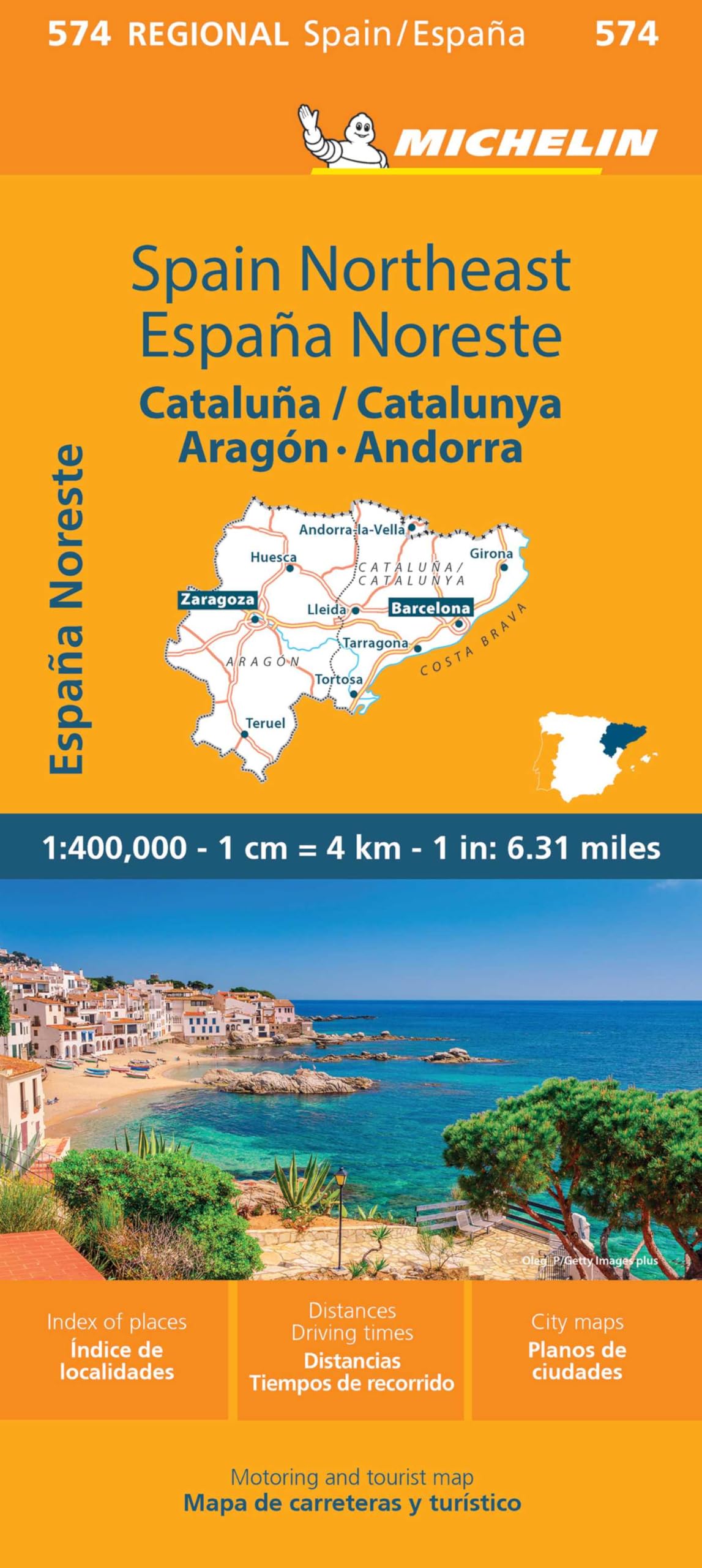 Aragon Cataluna - Michelin Regional Map 574: Map