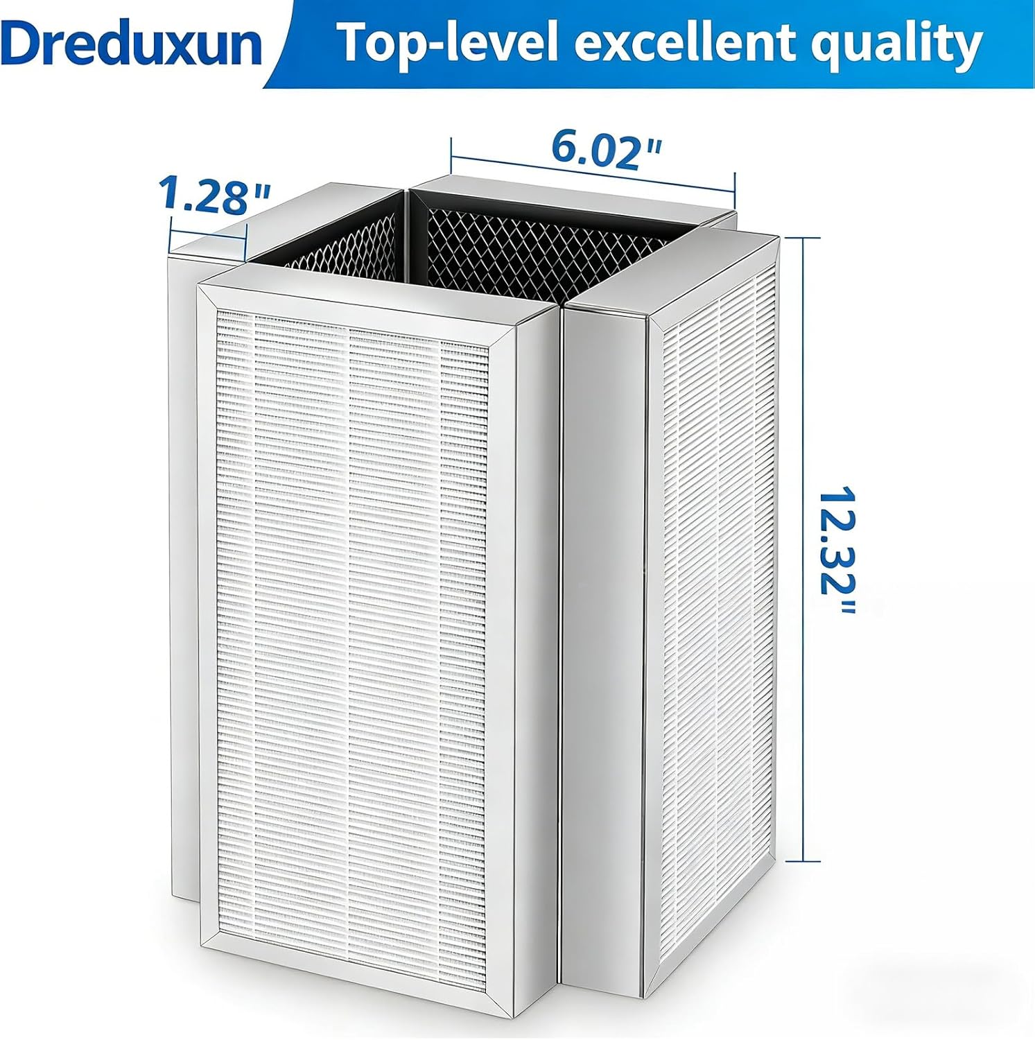 M50 Premium H13 True Hepa Filter Replacement Compatible with Air Purifer Model 50, 3-Stage Filtration System, Pre-Filter, True HEPA H13, and Activated Carbon,1 Pack - Image 2