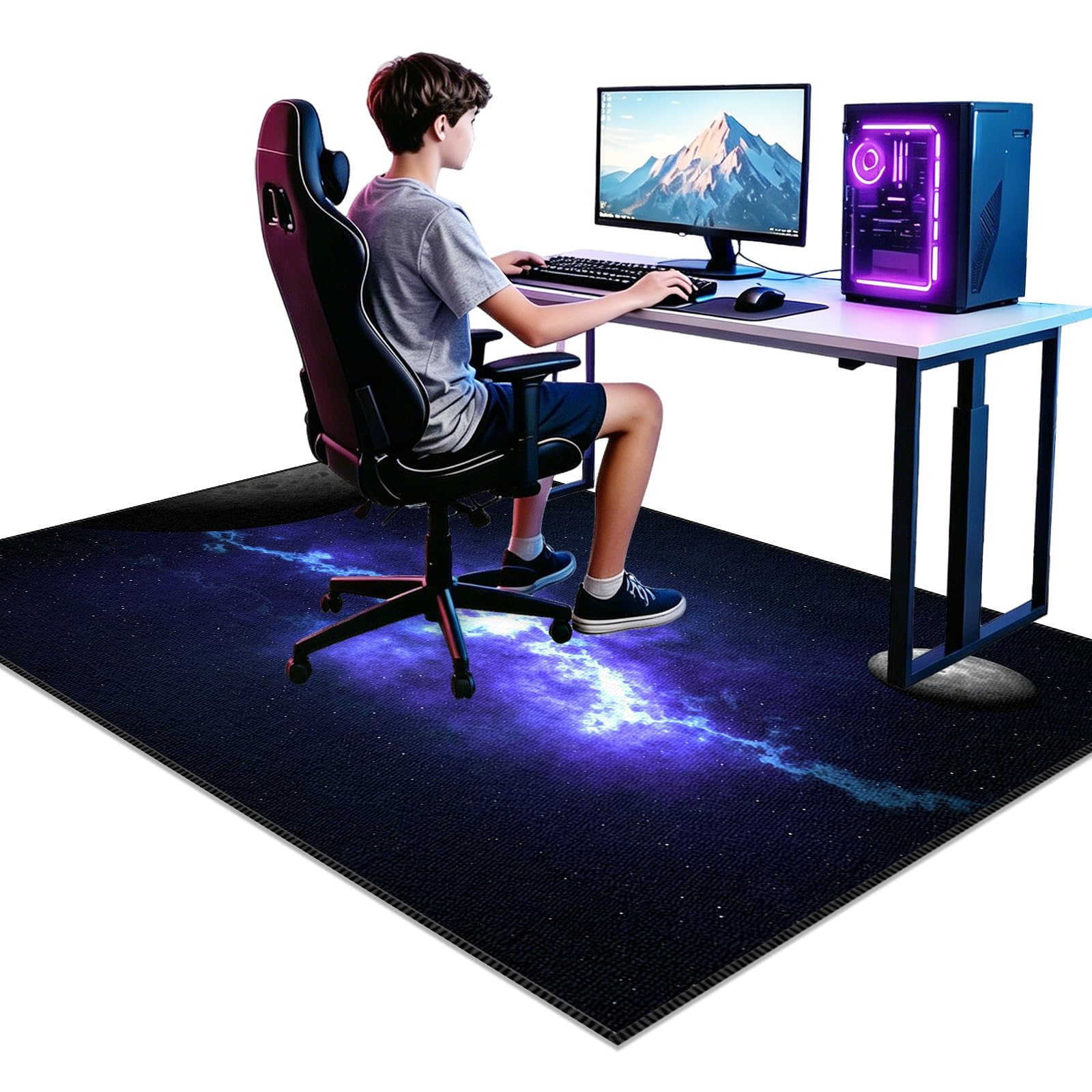 Tapis de protection de sol gaming pour aménager votre studio de jeu