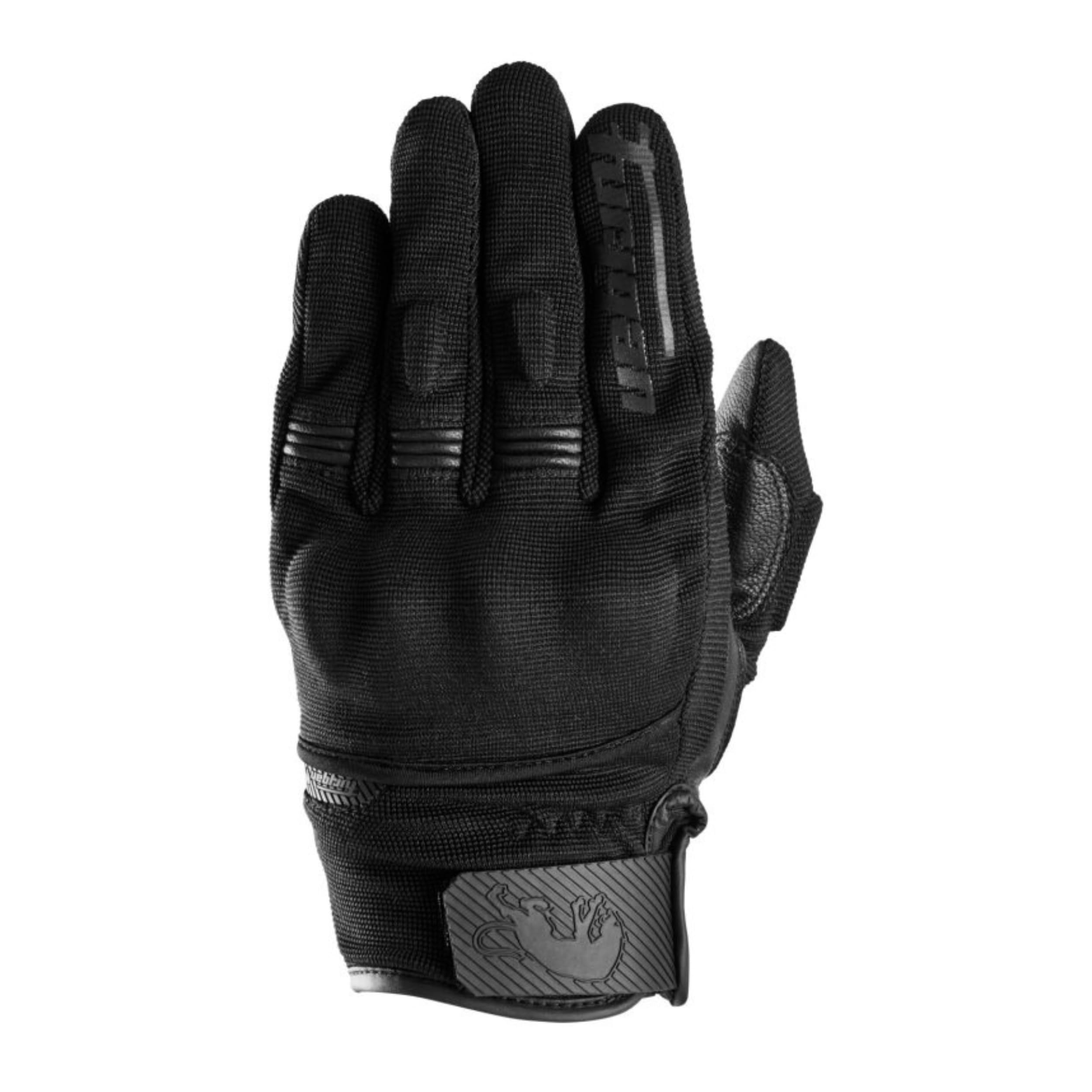 Furygan Jet D3O EVO - Motorradhandschuhe für Herren - 100% Lederhandfläche - Komfort - Sommerhandschuhe - Atmungsaktiv & Leicht - Bildschirmkompatibel - Touch Screen, Schwarz