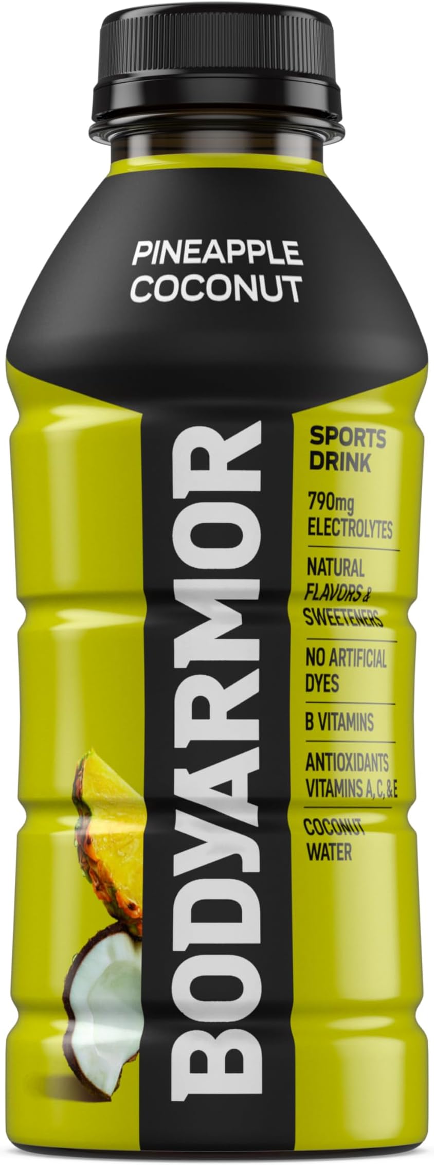 Sports Drink Sports Beverage, Pineapple Coconut, Natural Flavors With Vitamins, Potassium-Packed Electrolytes, Perfect For Athletes, 16 Fl Oz (Pack of 12)