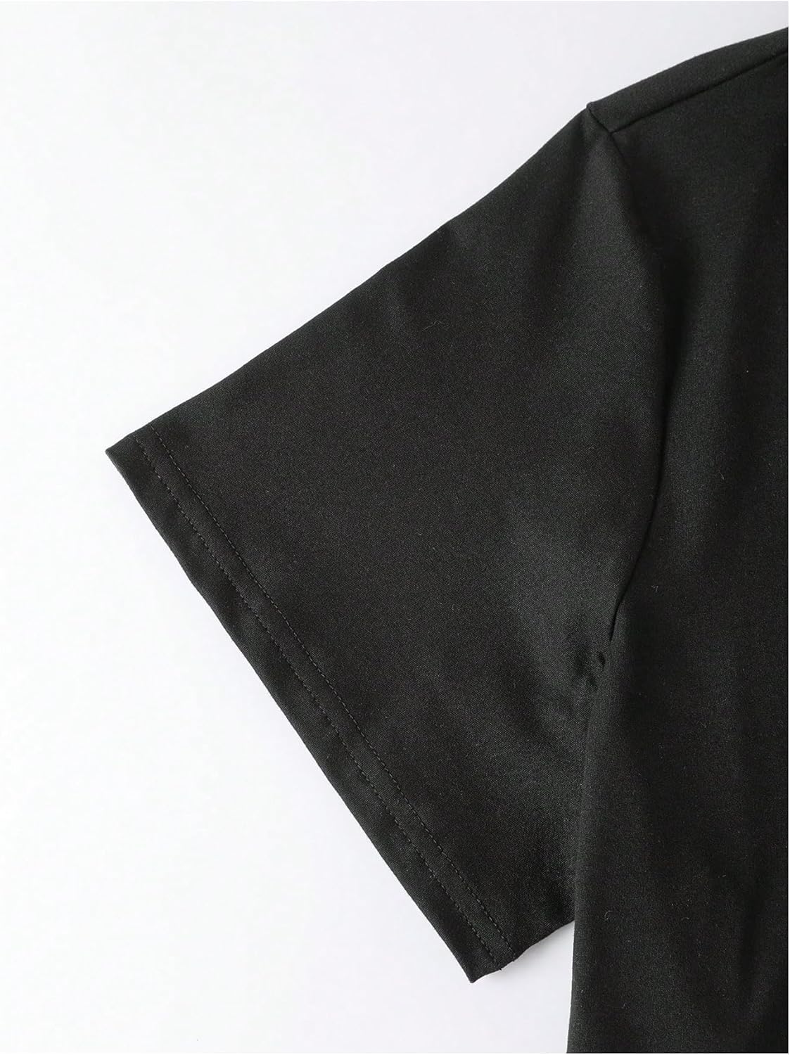 OYOANGLE Women's Plus Size Graphic Oversized Tshirts Letter Print Short Sleeve Drop Shoulder Tee Tops Streetwear - Image 5