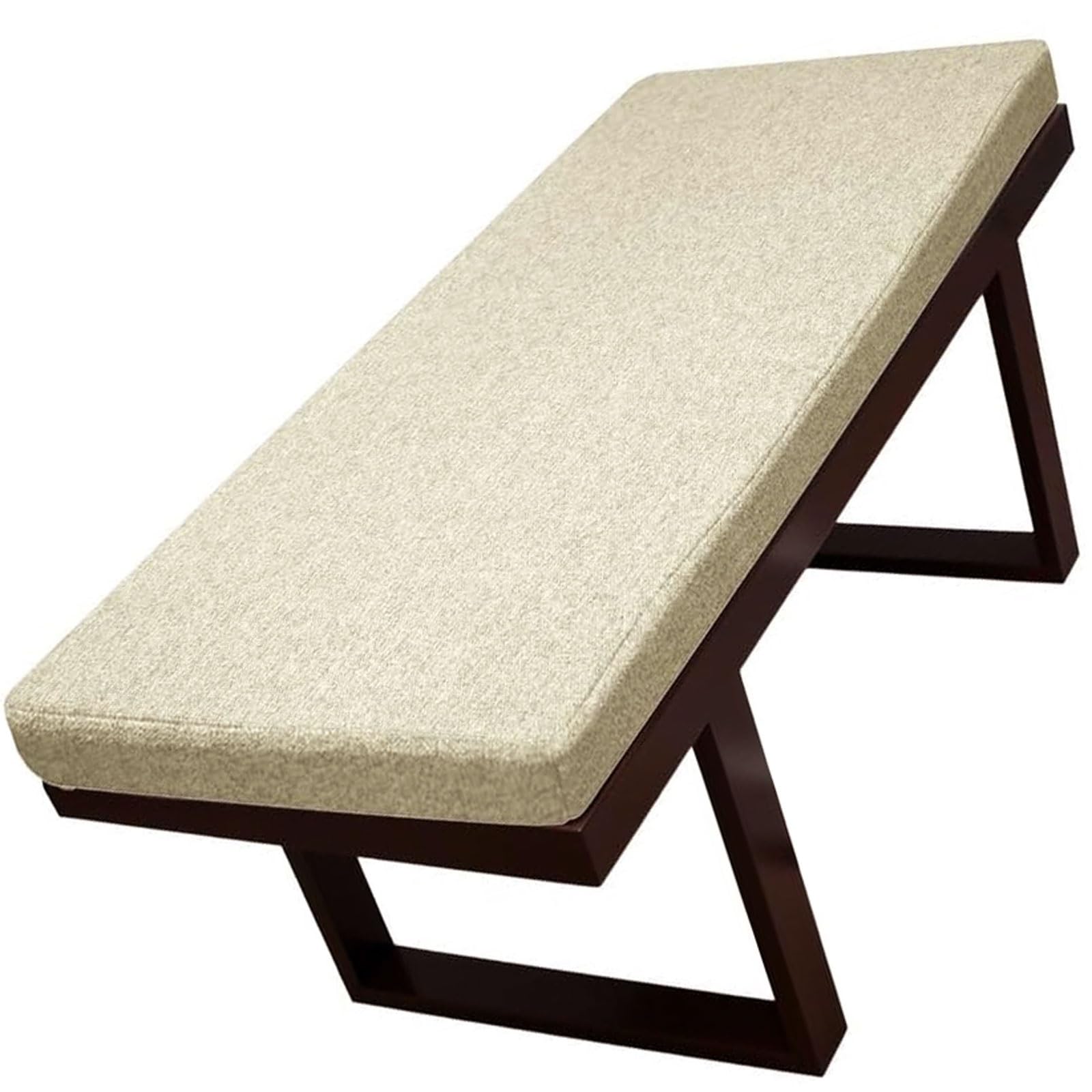 Coussin de banc antidérapant outdoor indoor grand format en fourrure