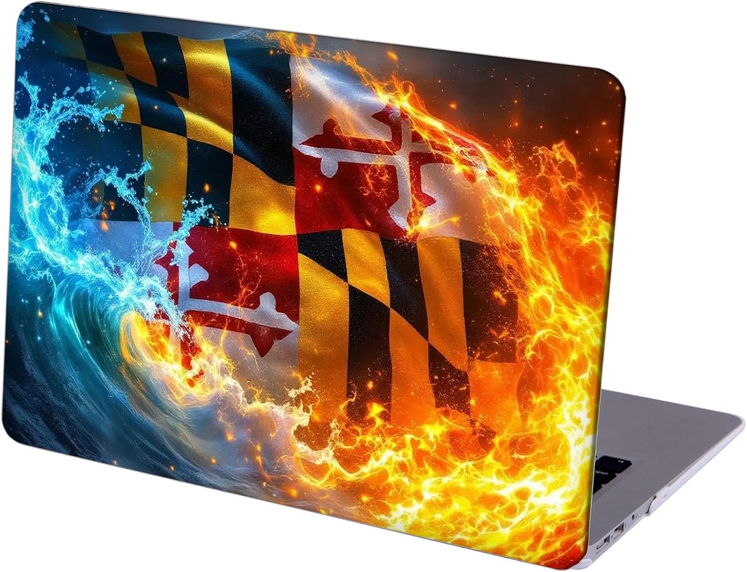 Compatible with MacBook Neo 13-inch, Hard Shell Case with Keyboard Cover and Screen Protector (A3404 A18 Pro chip, 2026 Release) - State Flag MC22362
