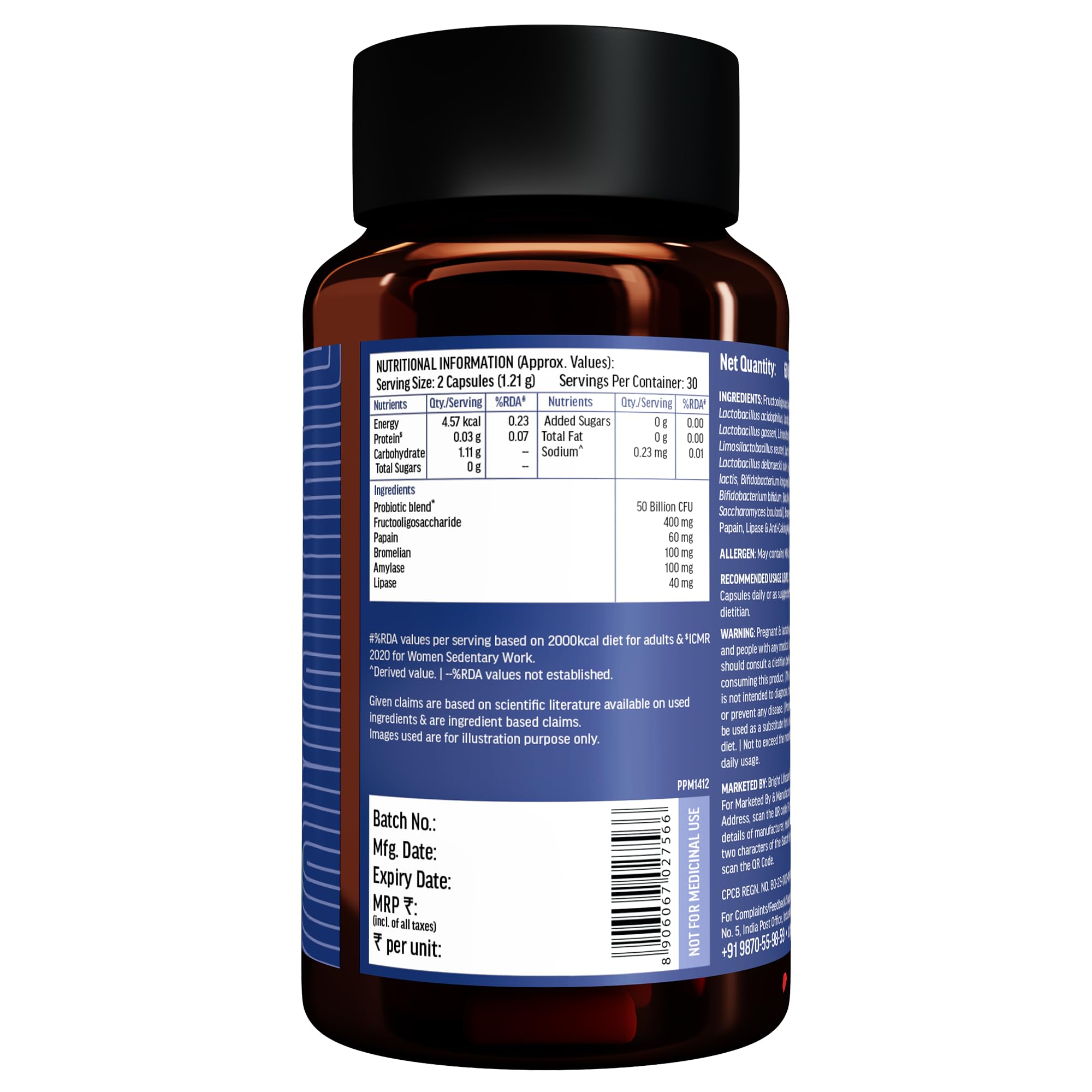 hk vitals Probiotics, 60 Capsules — Amazon image 7