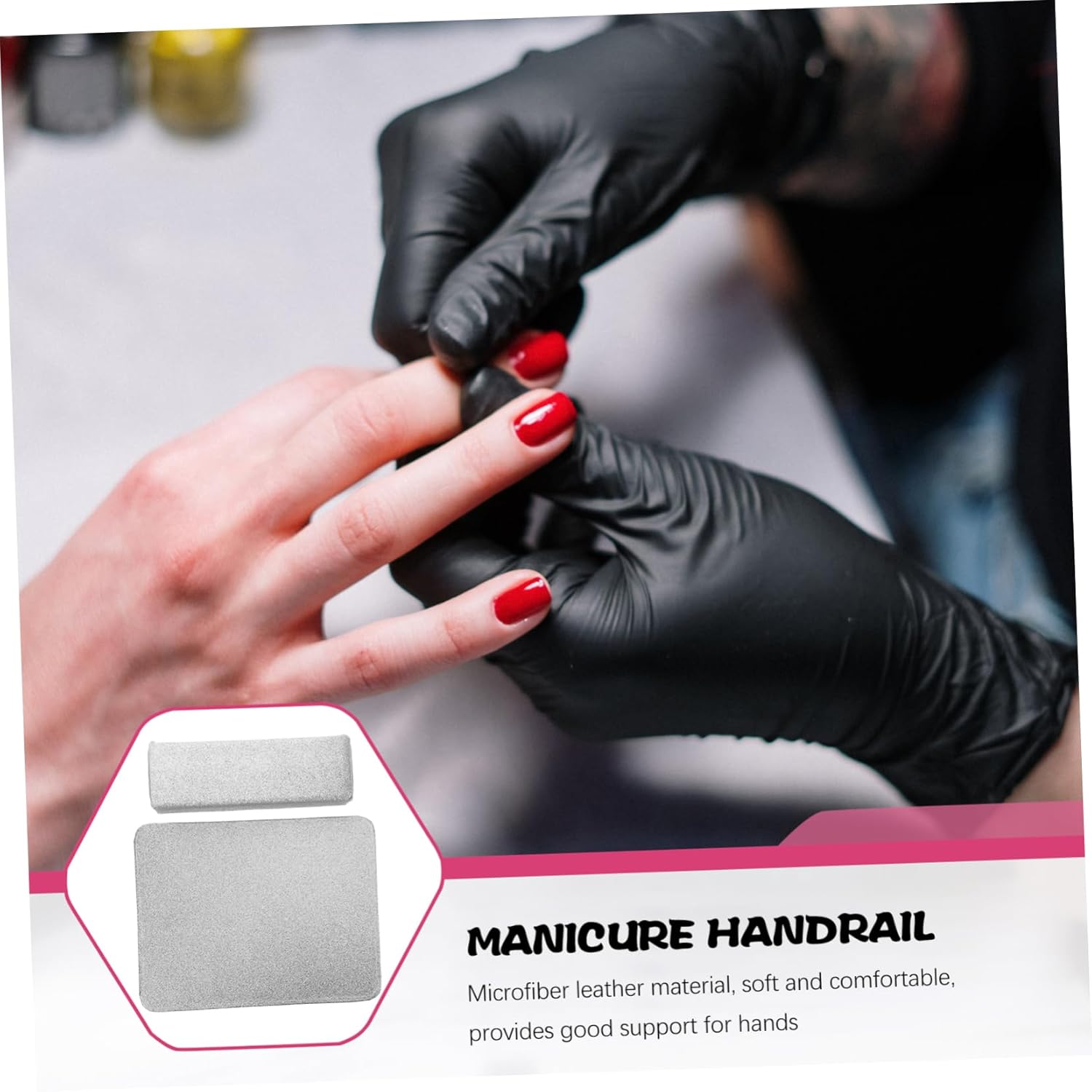 1set Nail Art Hand Rest Cushion Manicure Hand Pillow Nail Mat Comfortable Rest Multi-use Arm