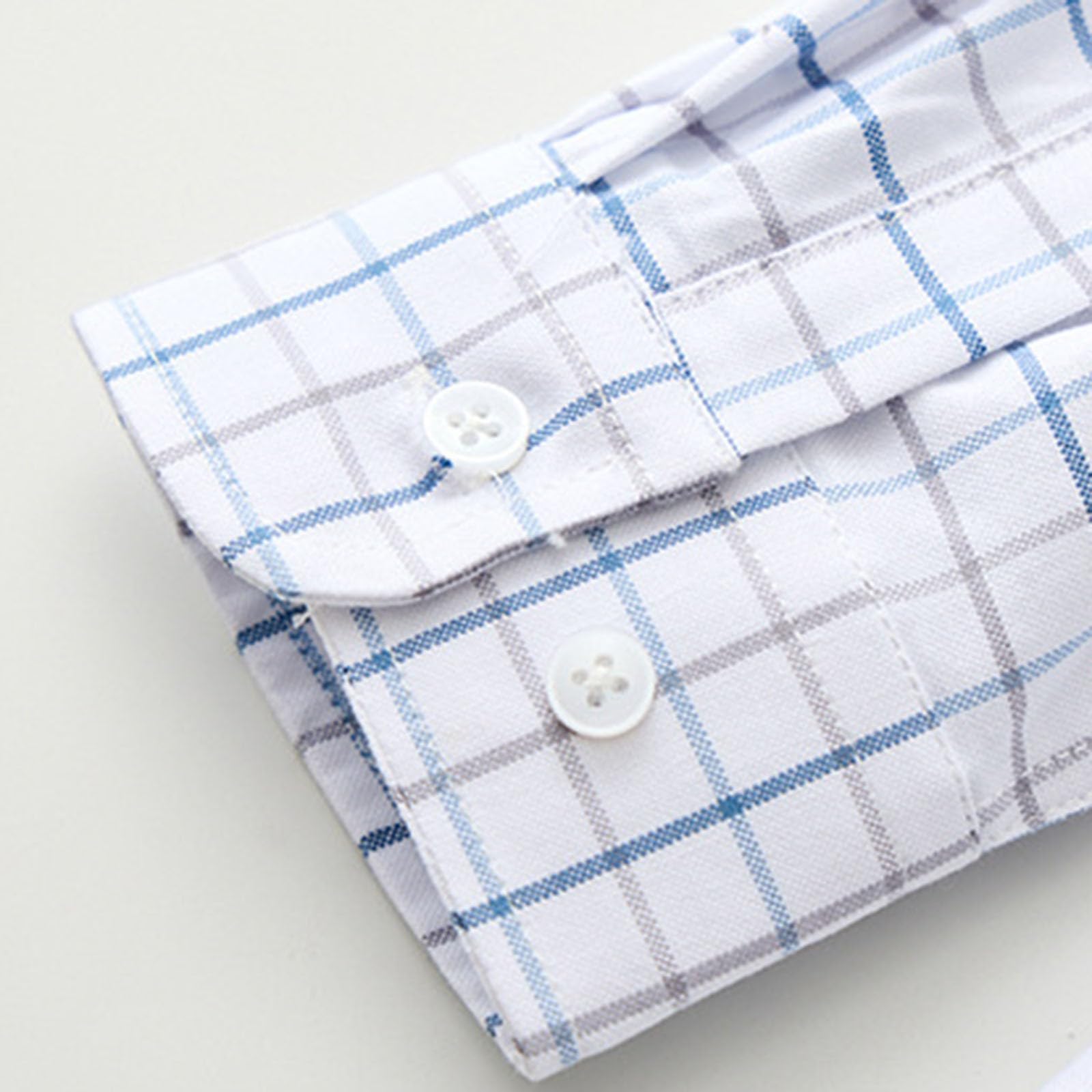 Camisa a cuadros de manga larga con botones para niñas, para la escuela, clásica, transpirable, suave, casual