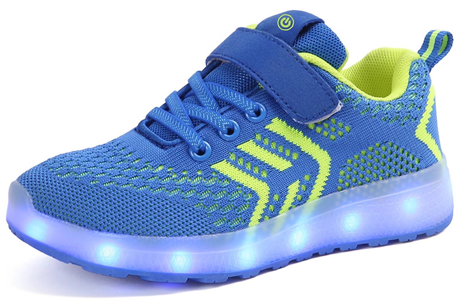 Sweeting Summer 7 Colors Boys & Girls LED Shoes USB Charging Shoes Light up Shoes Colorful Glowing Shoes ST1801B3-36 Blue