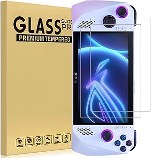 [2 Pack Screen Protector for Asus ROG Ally Handheld Tempered Glass Screen Film Guard for Asus ROG Ally 2023 RC71L 7 inch [Anti-Scratch] [9H Hardness]
