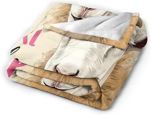 Miniatura 6 de Manta de franela de felpa con texto en inglés Just a Girl Who Loves Sheep, bonita manta de franela de oveja, manta decorativa de animales de oveja,