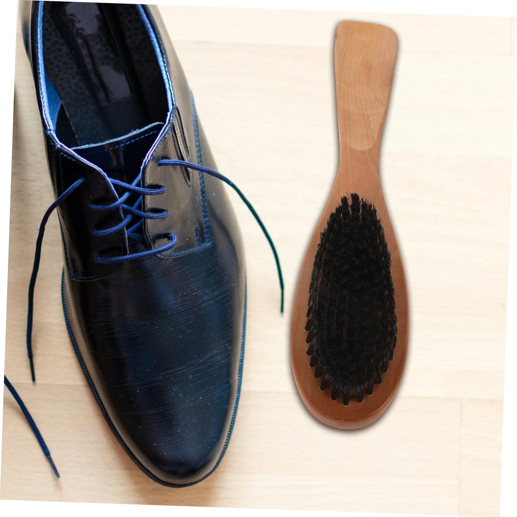 VALICLUD 3 Pezzi Spazzola Per Lucidatura Scarpe Abbronzata A Doppia Faccia Con Setole Per La Pulizia E La Lucidatura Di Scarpe in Pelle Scamosciata