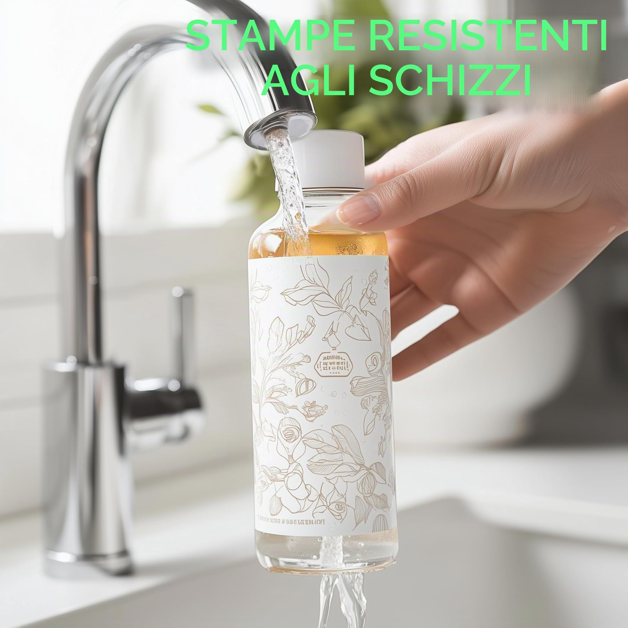 Evergreen Goods Ltd 50 fogli A4 lucidi autoadesivi carta adesiva bianca per immagini resistente agli schizzi per stampanti inkjet e laser