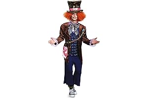 Mens Alice Mad Hatter Deluxe Costume