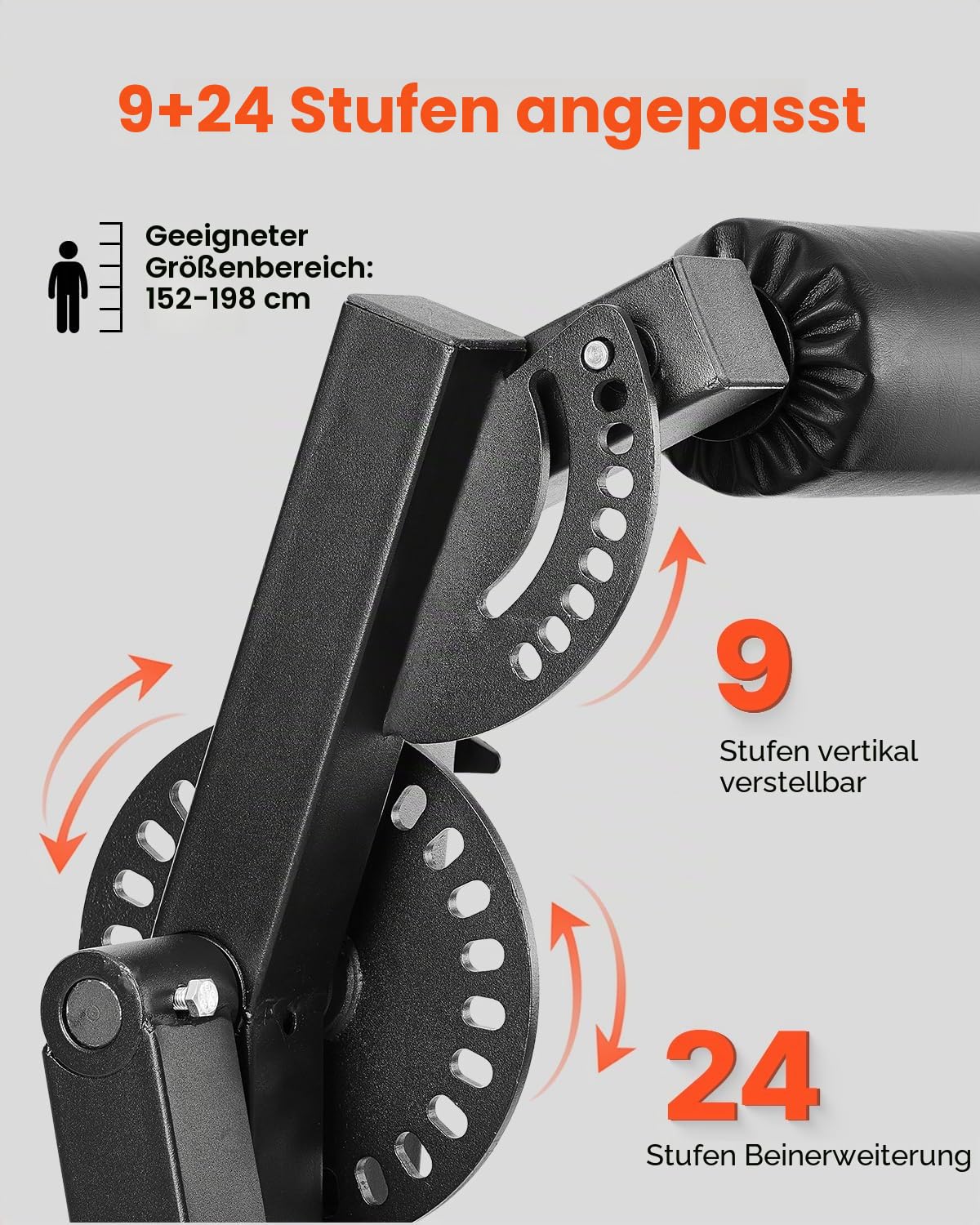VEVOR sitzende Beinstrecker und Curl-Maschine Trainingsgerät Beinpresse Beintrainer (317 kg belatbar), verstellbare Bein-Trainingsbank, Bein-Drehstrecker Krafttrainingsgerät für Heim-Fitnessstudio
