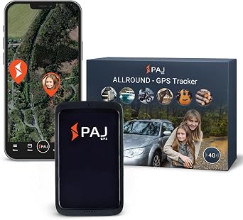 PAJ Allround Finder 4G - Real-Time GPS Tracking for Cars, Motorcycles, Kids & Seniors - SOS Button, Voice Messages & Up to 60-Day Battery for Safety & Security