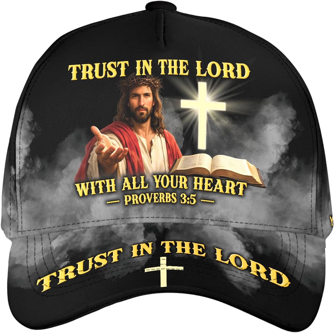 Thuhatree Store Personalized Christian Faith Baseball Cap, Faith Quote Hat, Religious Statement Hat