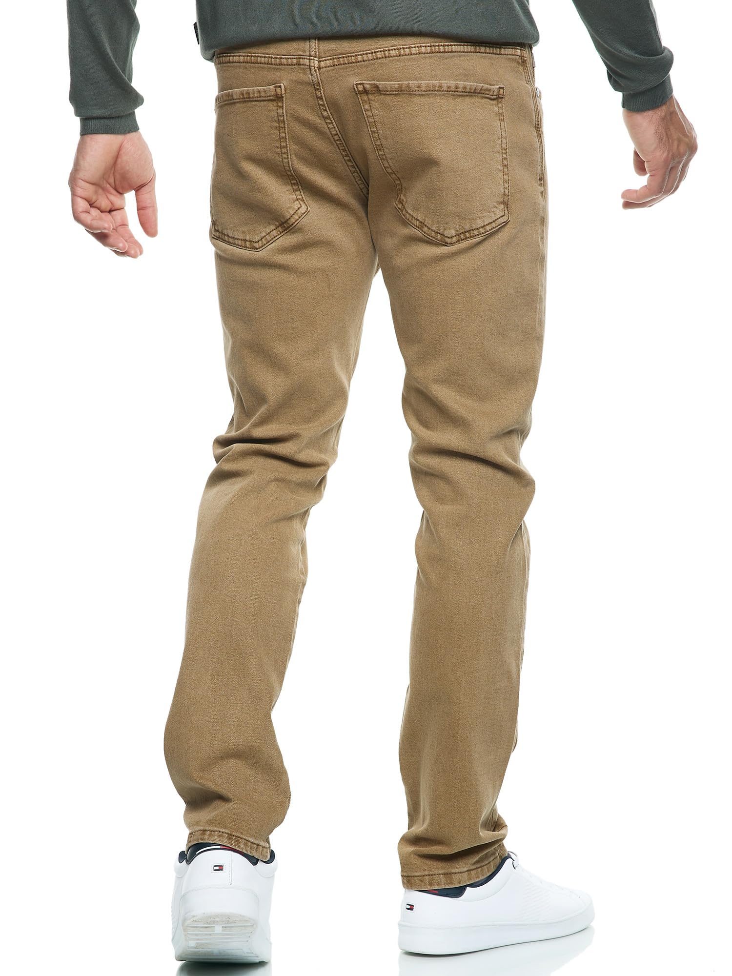 Indicode Herren INSamario Jeanshose Denim aus 99% Baumwolle mit 5 Taschen