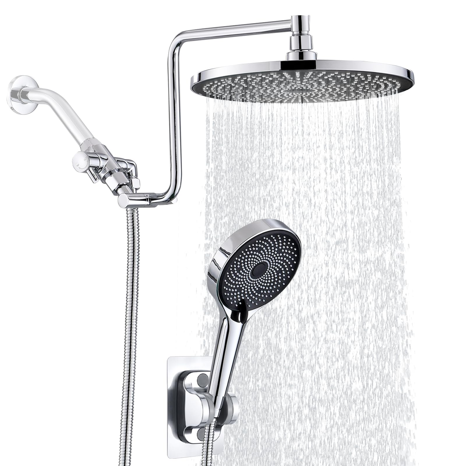 Soffione Doccia Portatile Con Filtro, Filtro Doccia Per Risparmio Idrico Aiuta La Pelle Secca E Pruriginosa Rimuove Cloro E Fluoro Addolcitore Per Acqua Dura Facile Installazione Set Completo 86851159