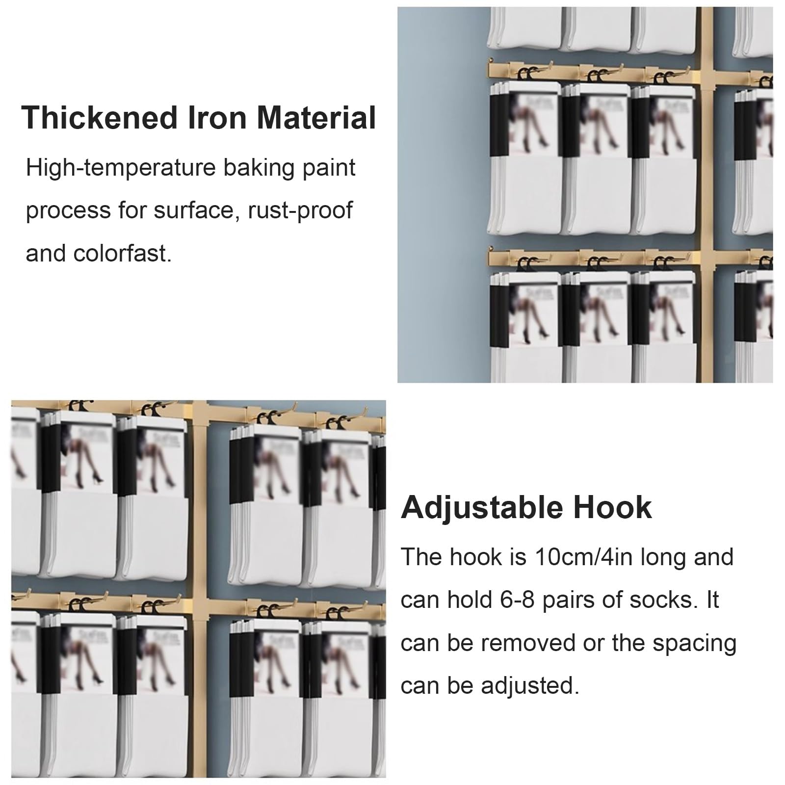 Espositore da parete multiuso per cappelli e accessori da calcio, perfetto per la decorazione della casa, bianco, 80 x 100 cm, 80 x 100 cm, bianco