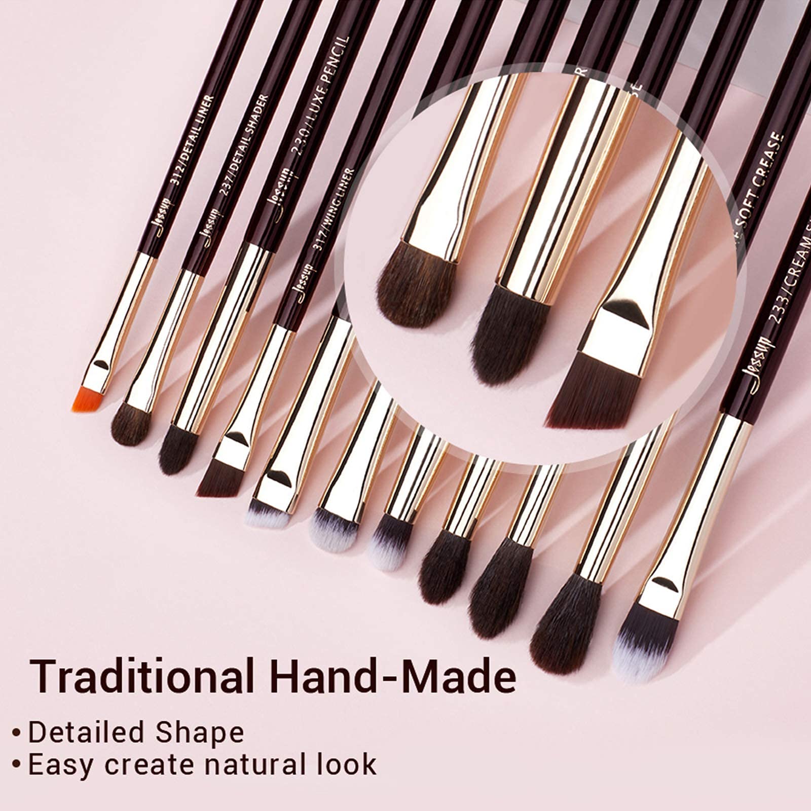 Jessup pinceles de maquillaje profesional 20 piezas T281