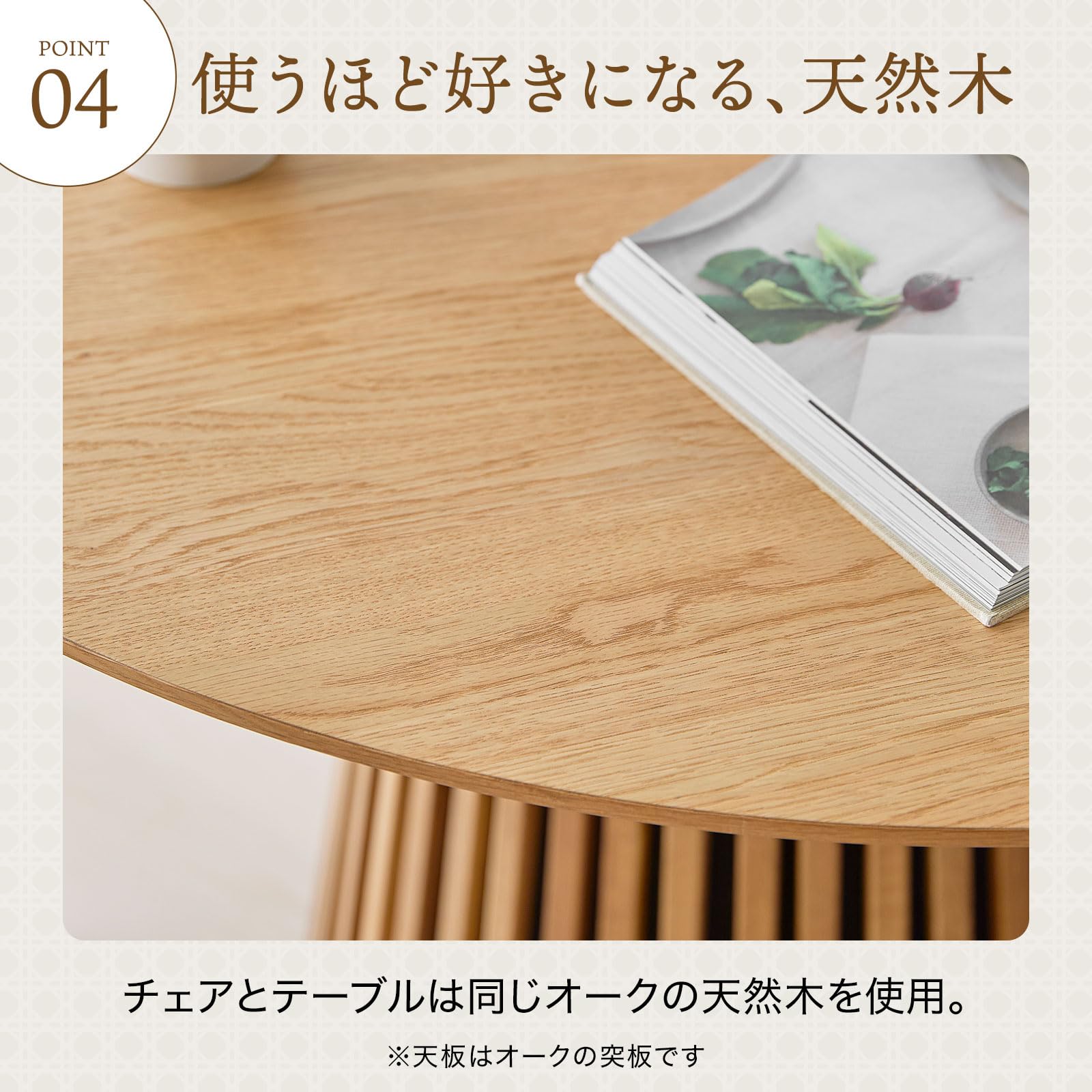 Amazon｜LOWYA ロウヤ ダイニングセット 4人掛け 5点セット 丸