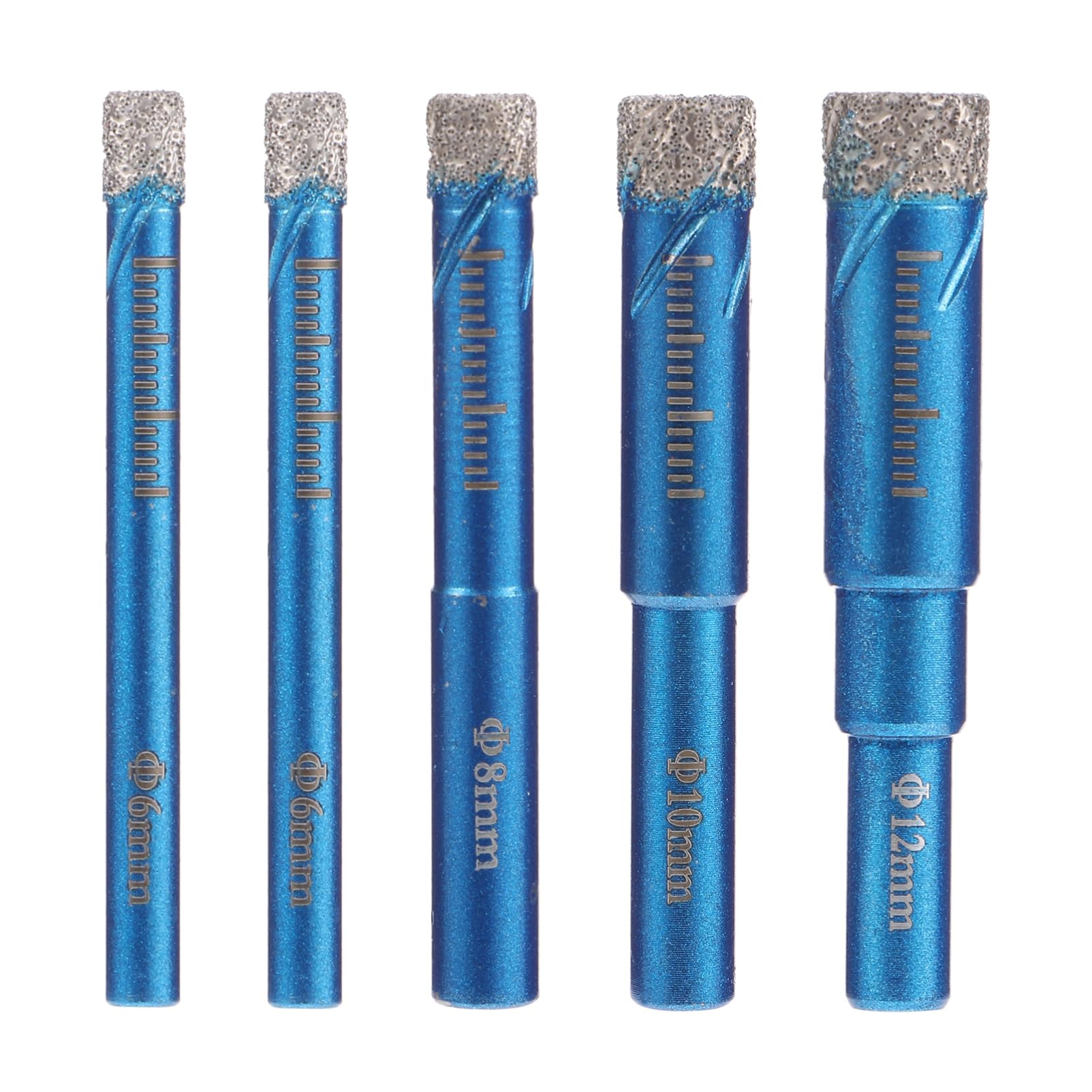 VILLCASE 5Pcs Dry Diamond Drill Bits for Ceramic Marble Granite Hollow Core Openers for Projects High Efficiency Lightweight Design Versatile Use