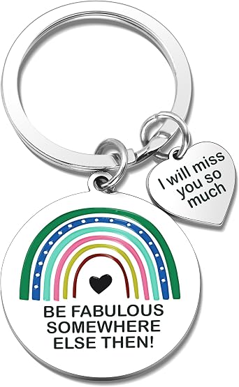 Farewell Gifts for Coworkers Leaving Gifts New Job Going Away New Beginnings Goodbye Keychain for Women