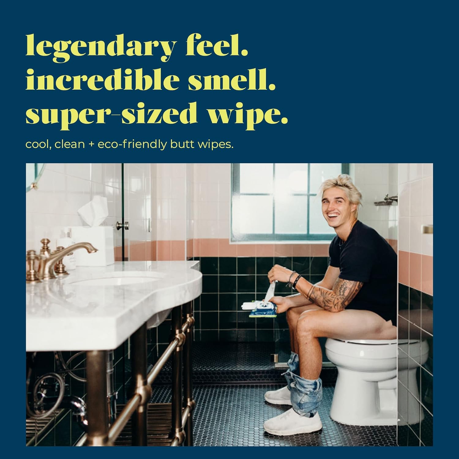 Goodwipes Flushable & Plant-Based Wipes with Botanicals | Dispenser for At-Home Use | Cedar with Aloe Septic and Sewer Safe | 180 count (3 packs) - Biggest Adult Wipes : Health & Household