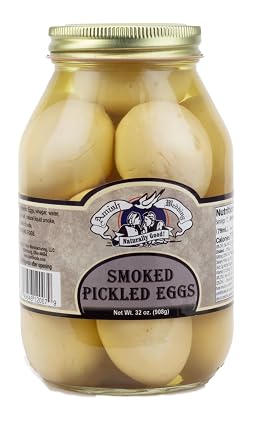 Amish Wedding Ready to Eat USA Made Smoked Pickled Eggs 32 Oz