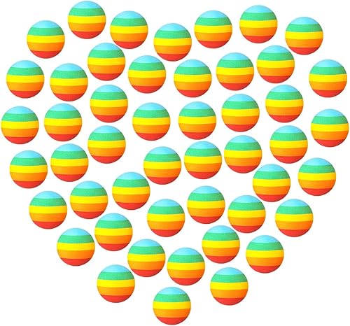 48 bolas de repuesto para reventar, bolas de repuesto de arcoíris, bola de espuma de 1.1 pulgadas, bolas de espuma suave, bolas de repuesto de