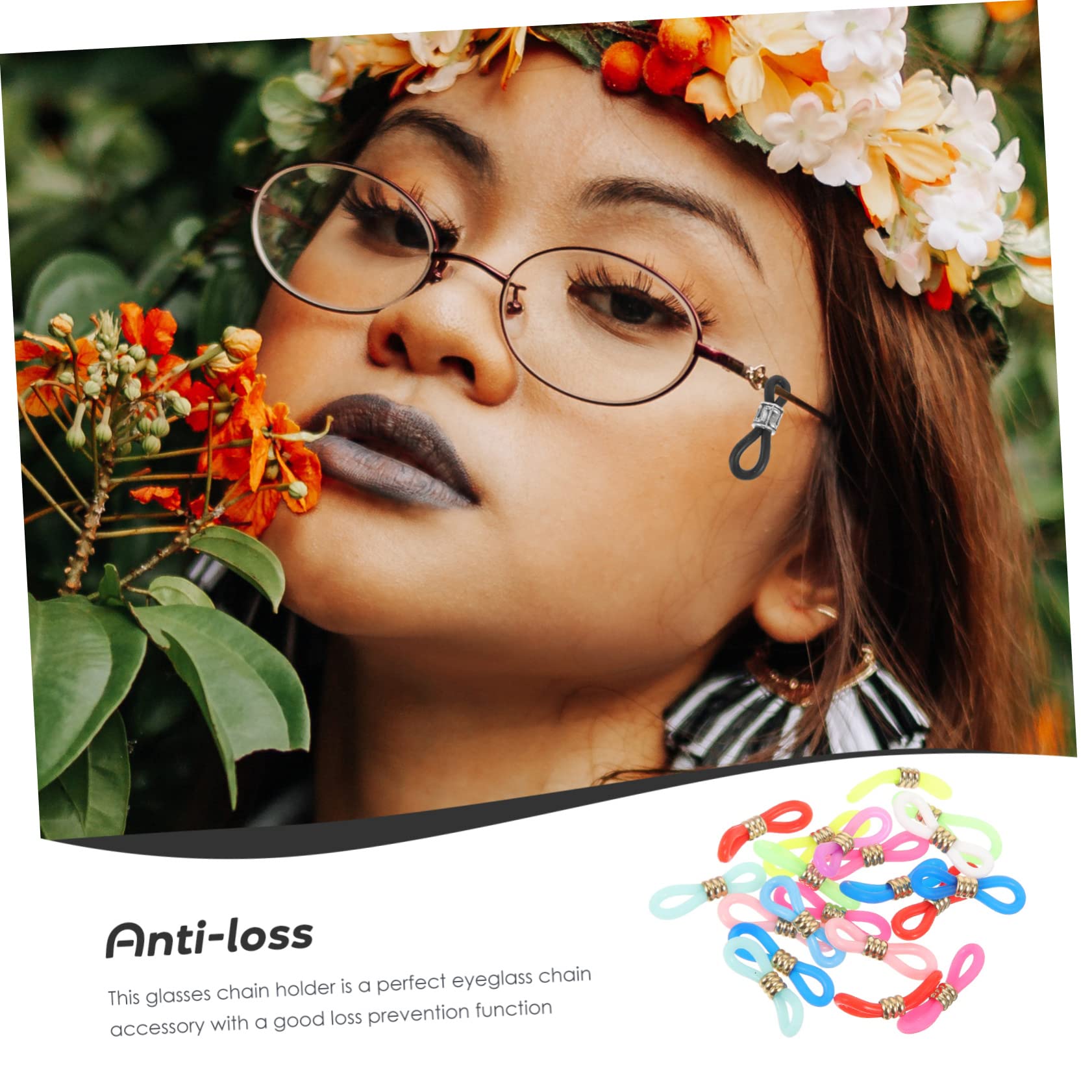 BESPORTBLE Hebilla Antideslizante Para Cadena De Gafas Correas Para Gafas Soporte De Cadena Para Cordón Cordones Para Gafas Para Mujer Cadena Para Gafas Para Mujer Cable Para Gafas